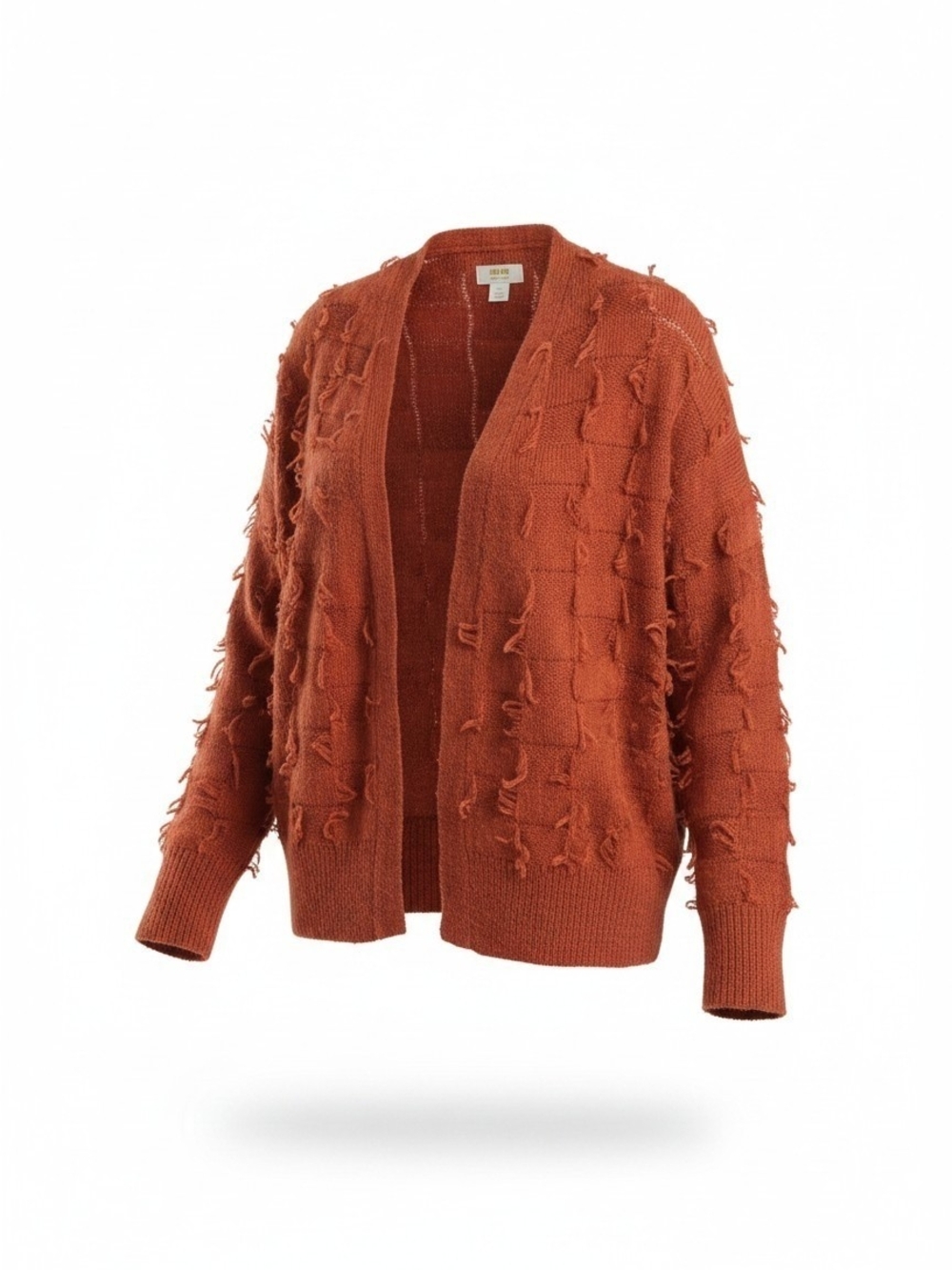 MAEVE ANTHROPOLOGIE | Fringe‎ Open Front Wool Alpaca Blend Fuzzy Cardigan | XS S